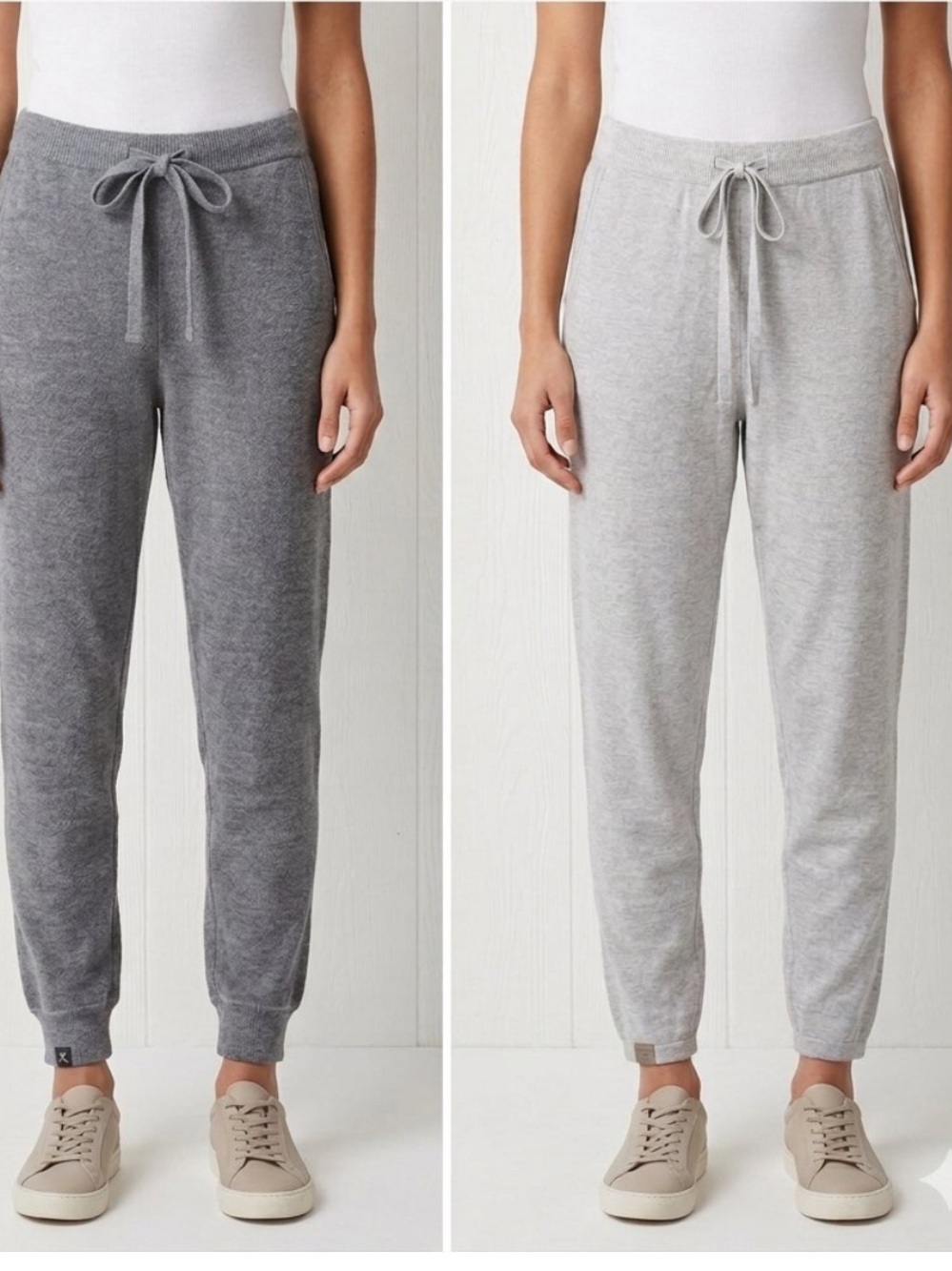 Barefoot dreams cozy chic jogger bundle slate grey and grey size SM petite